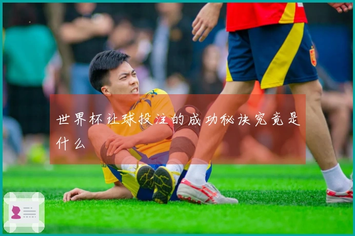 世界杯让球投注的成功秘诀究竟是什么